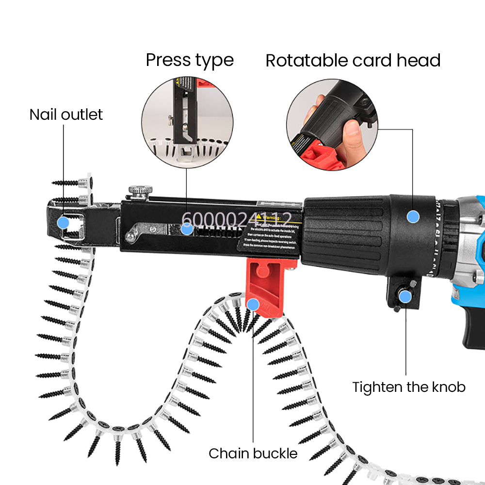 2025 New Cordless Electric Dry - Nail Gun Brad ulasan dan harga