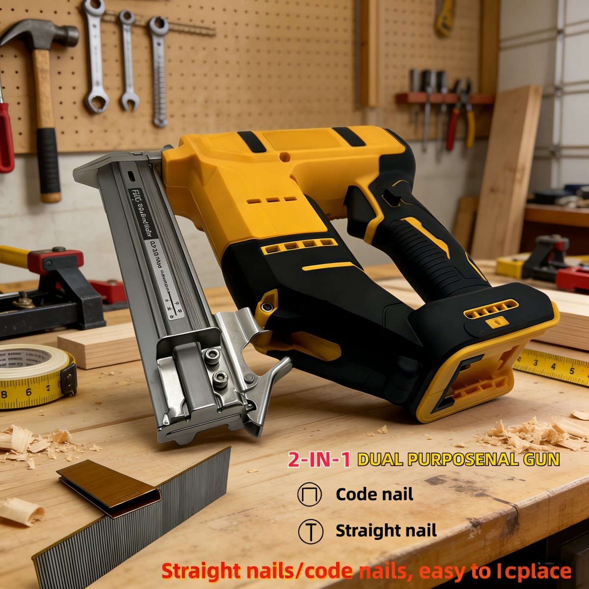 2-IN-1 Brushless Cordless Brad - Nail Gun Brad ulasan dan harga