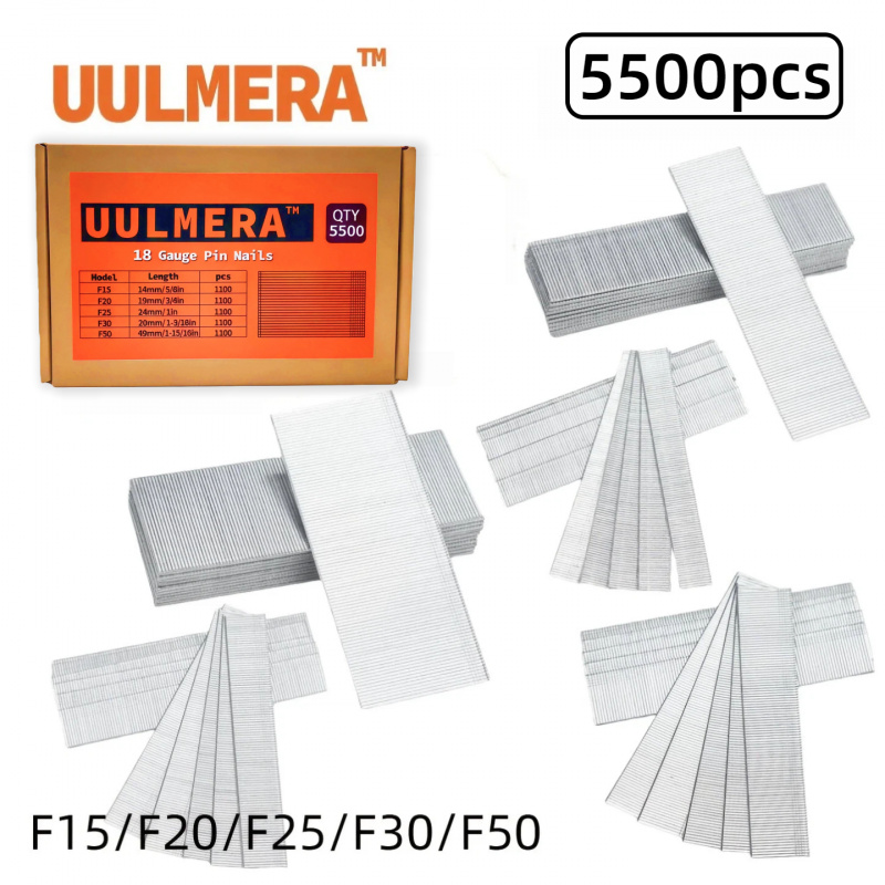 UULMERA 5500PCS Brad Nails F15 - Nail Gun Brad ulasan dan harga