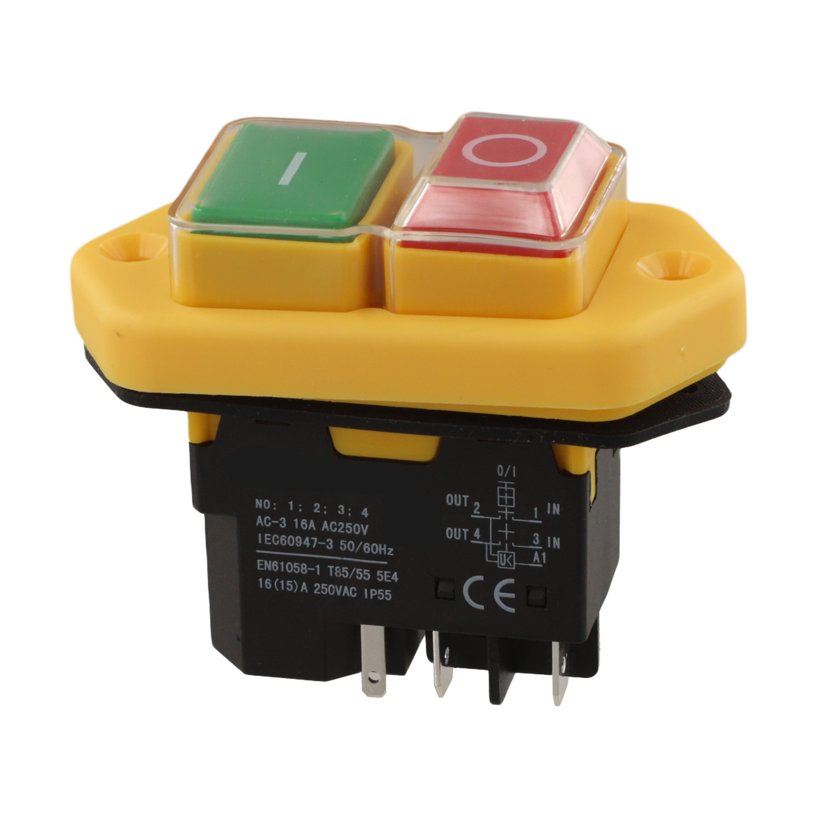 KlD-28A 5 Pin Push Button Swit - Power Tools Red ulasan dan harga