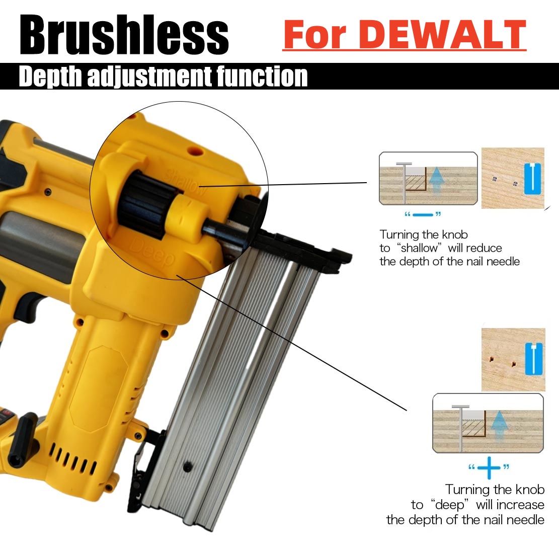 2in1 Brushless Electric Nail G - Nail Gun Brad ulasan dan harga