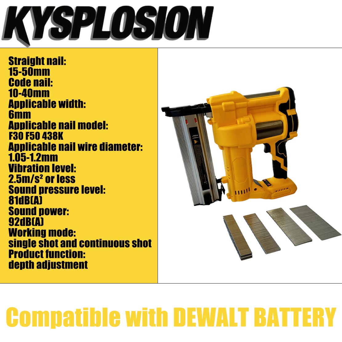 2in1 Brushless Electric Nail G - Nail Gun Brad ulasan dan harga